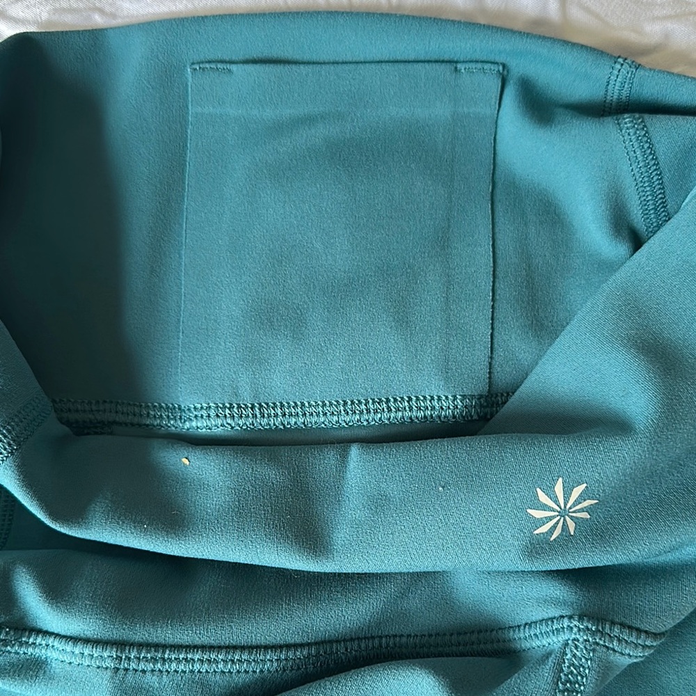 Athleta Green High Waist Athletic Shorts - Picture 5 of 10